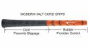 Karma Half Cord Schwarz/Rot Golfgriffe