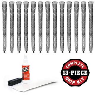 Golf Pride Multicompound MCC Plus 4 Standard Grey Griff Set (13 x Griffe, 13 x Tape, Solvent und Schaftklammer)