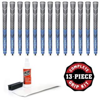 Golf Pride Multicompound MCC Plus 4 Standard Blue Grip Kit (with 13 grips, 13 tapes, solvent, vise clamp)