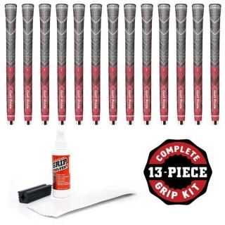 Golf Pride Multicompound MCC Plus 4 Standard Red Griff Set (13 x Griffe, 13 x Tape, Solvent und Schaftklammer)