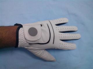 Cabretta-Leder Golfhandschuh mit Magnet für Ihren Marker für Rechtshänder Mann LH Medium