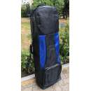 Upholstered Travelcover with wheels, all black
