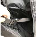 Upholstered Travelcover with wheels, all black