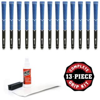 Karma V-Cord Golf Griff standard noir - bleu Griff Set (13 x poignées, 13 x Tape, solvant et pince à manche)