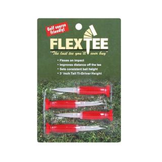 FlexTee- Flexible Golf Tees (4 Pack), 3" (product packaging may vary)