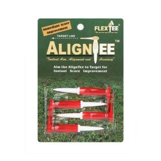 FlexTee -  Flexible Golf Tees mit Ausrichtungshilfe (4er Packung), 3" ( Die Verpackung der Tees kann abweichen vom Bild )