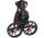 Fast Fold Flat Fold Golf Trolley - 3 Rad - Klappbar (Schwarz)