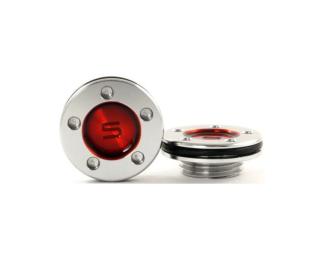 Translucent Stainless Ersatz Gewichte für Scotty Cameron Putter x 2 rot mit kleinem Gewinde
