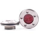 Translucent Stainless Ersatz Gewichte für Scotty Cameron Putter x 2 rot mit kleinem Gewinde