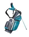 Wasser abweisendes Stand Bag Black/Grey/Acqua