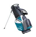 Wasser abweisendes Stand Bag Black/Grey/Acqua