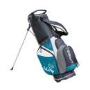 Wasser abweisendes Stand Bag Black/Grey/Acqua