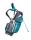 Wasser abweisendes Stand Bag Black/Grey/Acqua