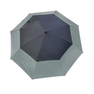 Parapluie de golf avec protection uv et biseau (Windcutter) / différentes couleurs gris tempête / noir