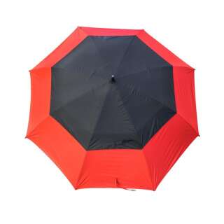 Parapluie de golf avec protection uv et biseau (Windcutter) / différentes couleurs rouge / noir