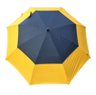 Parapluie de golf avec protection uv et biseau (Windcutter) / différentes couleurs jaune / noir