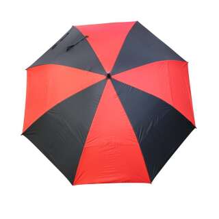 Parapluie de golf avec protection uv et biseau (Windcutter) / différentes couleurs noir / rouge en alternance