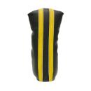 Sahara Retro Golf Putter Headcover Black/White/Yellow