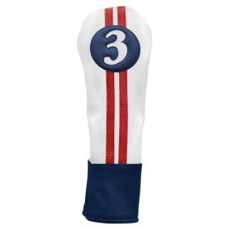 Housse de tête Sahara Retro Golf Red/White/Blue # 3