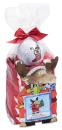 Caddytuch-Rolle rot Elch mit Ball, Tees und Pitchgabel