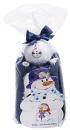 Caddytuch-Rolle blau Schneemann mit Ball, Tees und...