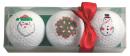 Golf balls with Santa Claus/Snowman/Snowflake