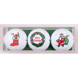 Golfbälle mit Stiefel/Kranz/Nikolaus