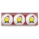 Golfbälle mit Smiley Happy Christmas