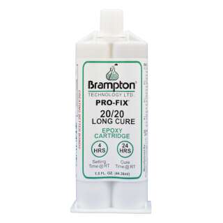 Brampton Pro Fix 20/20 Long Cure Epoxy A+ B Kleber Cartridge 50ml (1.7oz)