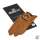 BEAVER GOLF Orginal BEAVER Handschuh Braun Damen Links (Rechtshänder) L