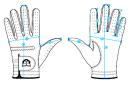 BEAVER GOLF Orginal BEAVER Glove White Damen Left (Right Hander) XS