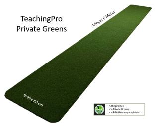 Private Greens Teaching-Pro Putting Mat 6 x 0,8 m