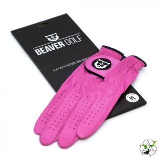 BEAVER GOLF Orginal BEAVER Handschuh Pink Damen-Links (Rechtshänder)-XS