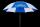 U.S. Kids Regenschirm blau/weiss