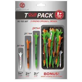 Zero Friction Tour Tees Variety Pack - 50 Tee Set
