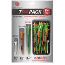 Zero Friction Tour Tees Variety Pack - 50 Tee Set
