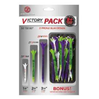 Zero Friction Victory Tees Variety Pack - 50 Tee Set