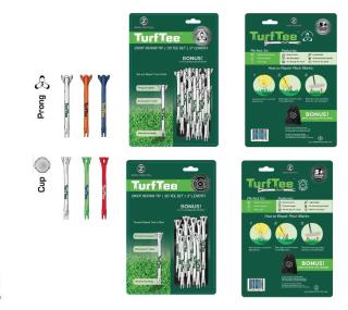ZERO FRICTION TURF TEE - 3 INCH - 30 PER PACK