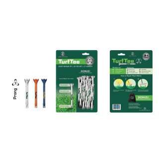 ZF 3-PRONG TURF TEE - 3 INCH WHITE TEE - 30 PER PACK