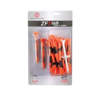 Zero Friction Tee ZFTOUR 3-Prong 2 3/4 - Orange