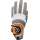 Zero Friction Xtreme Cabretta Handschuh Herren LH - Orange/Grau/Weiß