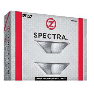 Zero Friction Spectra Golfbälle, matt - Weiß (12 Stck.)
