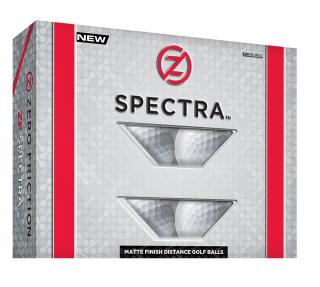 Zero Friction Spectra Golfbälle, matt - Weiß (12 Stck.)