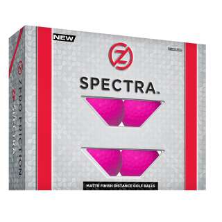 Zero Friction Spectra Golfbälle, matt - Neon Magenta (12 Stck.)