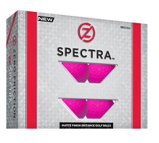 Zero Friction Spectra Golfbälle, matt - Neon Magenta (12 Stck.)