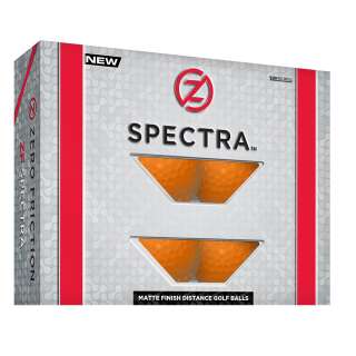Zero Friction Spectra Golfbälle, matt - Neon Orange  (12 Stck.)