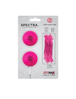 Zero Friction Spectra two ball-tee pack, Magenta