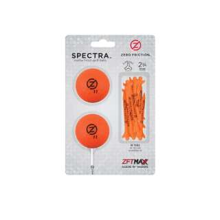 Zero Friction Spectra two ball-tee pack, Orange