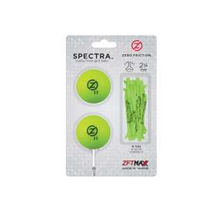 Zero Friction Spectra two ball-tee pack, Grün