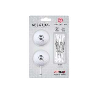 Zero Friction Spectra two ball-tee pack, Weiß